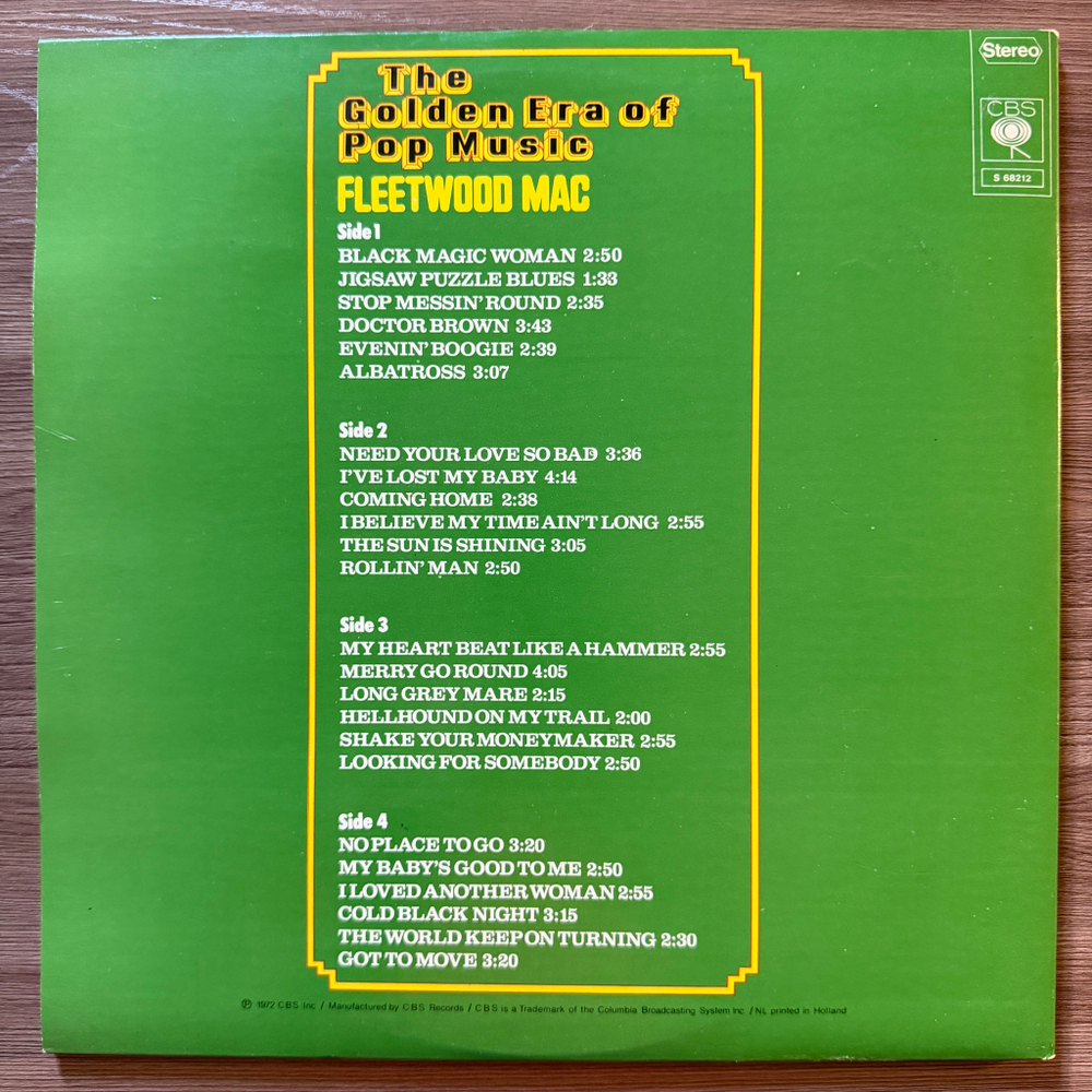 Fleetwood Mac ‎– The Golden Era Of Pop Music 2LP (Голландия)