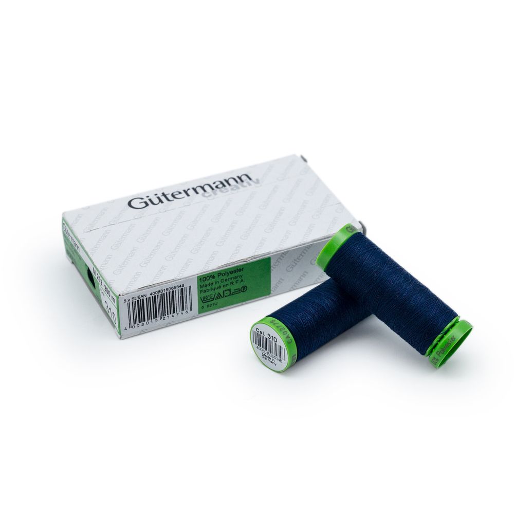 Нитки для тонких тканей Gutermann Extra Fine 150 (200 метров), 5 кат. | 310 т.чернильный
