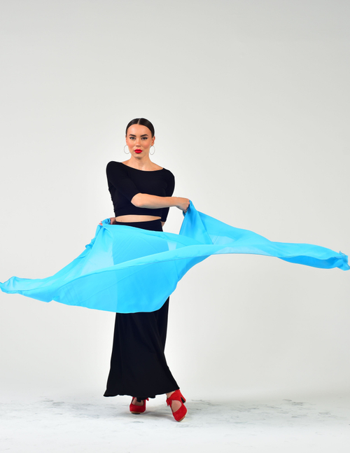 Шаль для восточных танцев Dance Every Wear SM7907 016, голубой