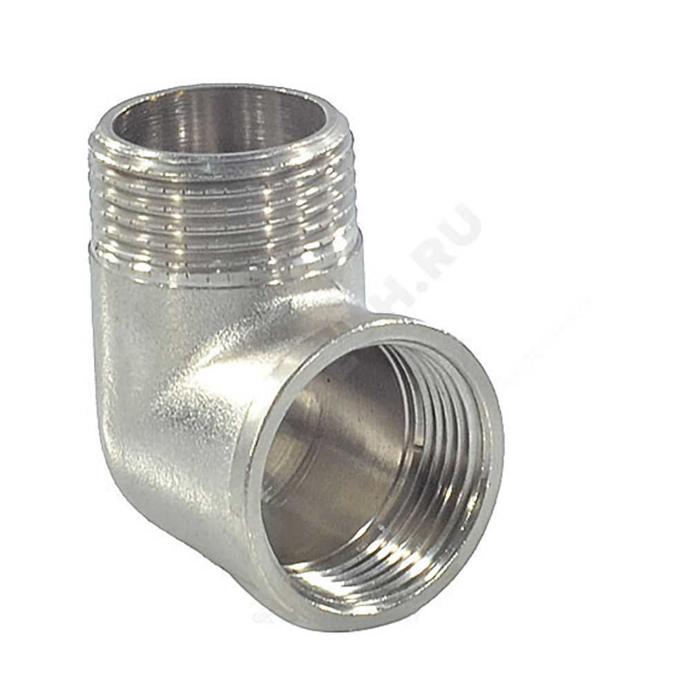 Угольник латунь никель Ду 20 (3/4") ВР/НР SantechSystems