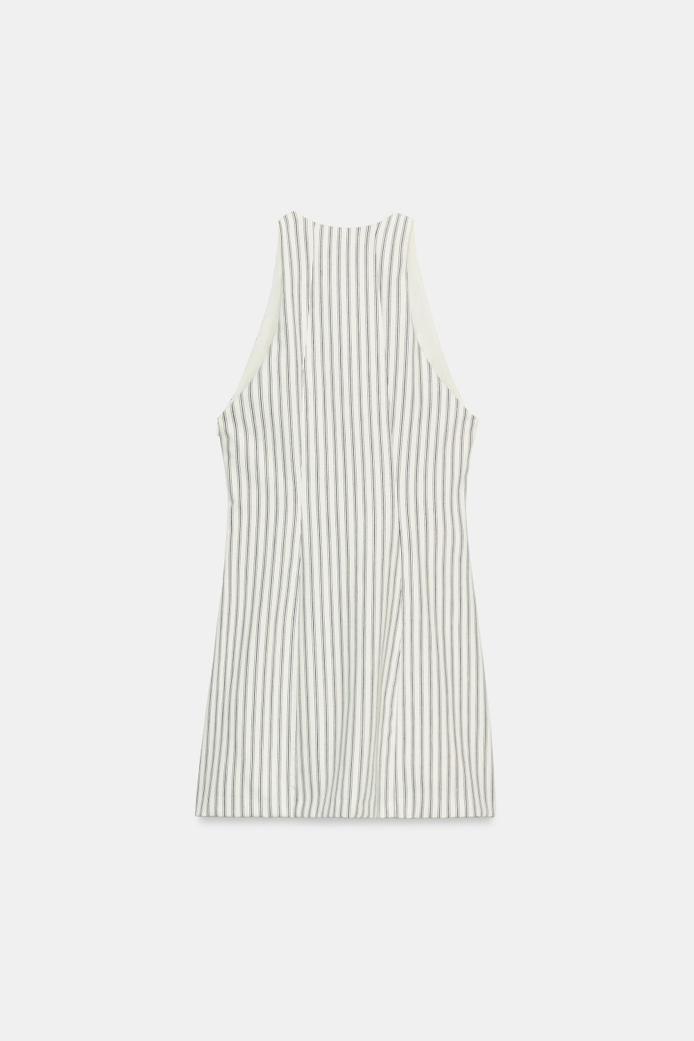 МИНИ-ПЛАТЬЕ В ПОЛОСКУ С ПУГОВИЦАМИ — ZARA