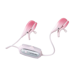 Розовый вибромассажер для сосков с управлением через приложение Lovense Gemini App Controlled Vibrating Nipple Clamps Clit Clamps LE-27