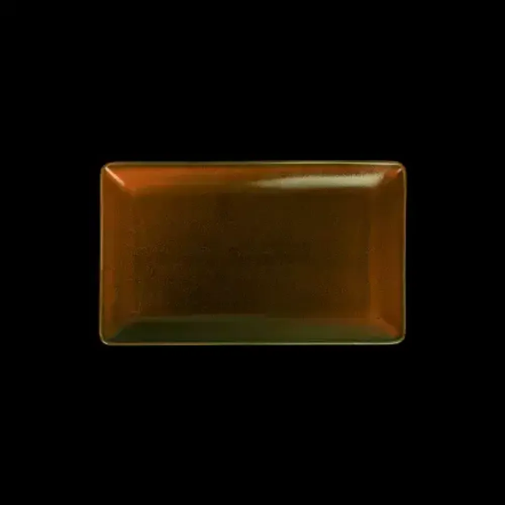 БЛЮДО прямоугольное 9" 230х135х20мм, оранжевый "Corone Cocorita"
