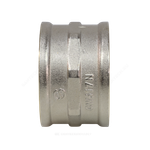 Муфта латунь никель Ду 20 (3/4") ВР/ВР 9018 ГОСТ 32585-2013 Aquasfera 9018-02