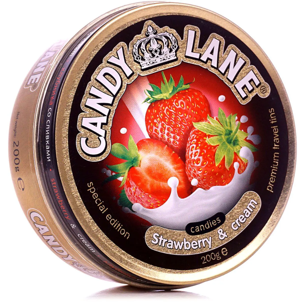 Леденцы Candy Lane клубника со сливками 200 гр
