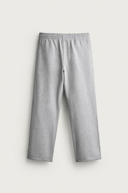 ZARA БРЮКИ-ДЖОГГЕРЫ RELAXED FIT, СЕРЫЙ МЕЛАНЖ