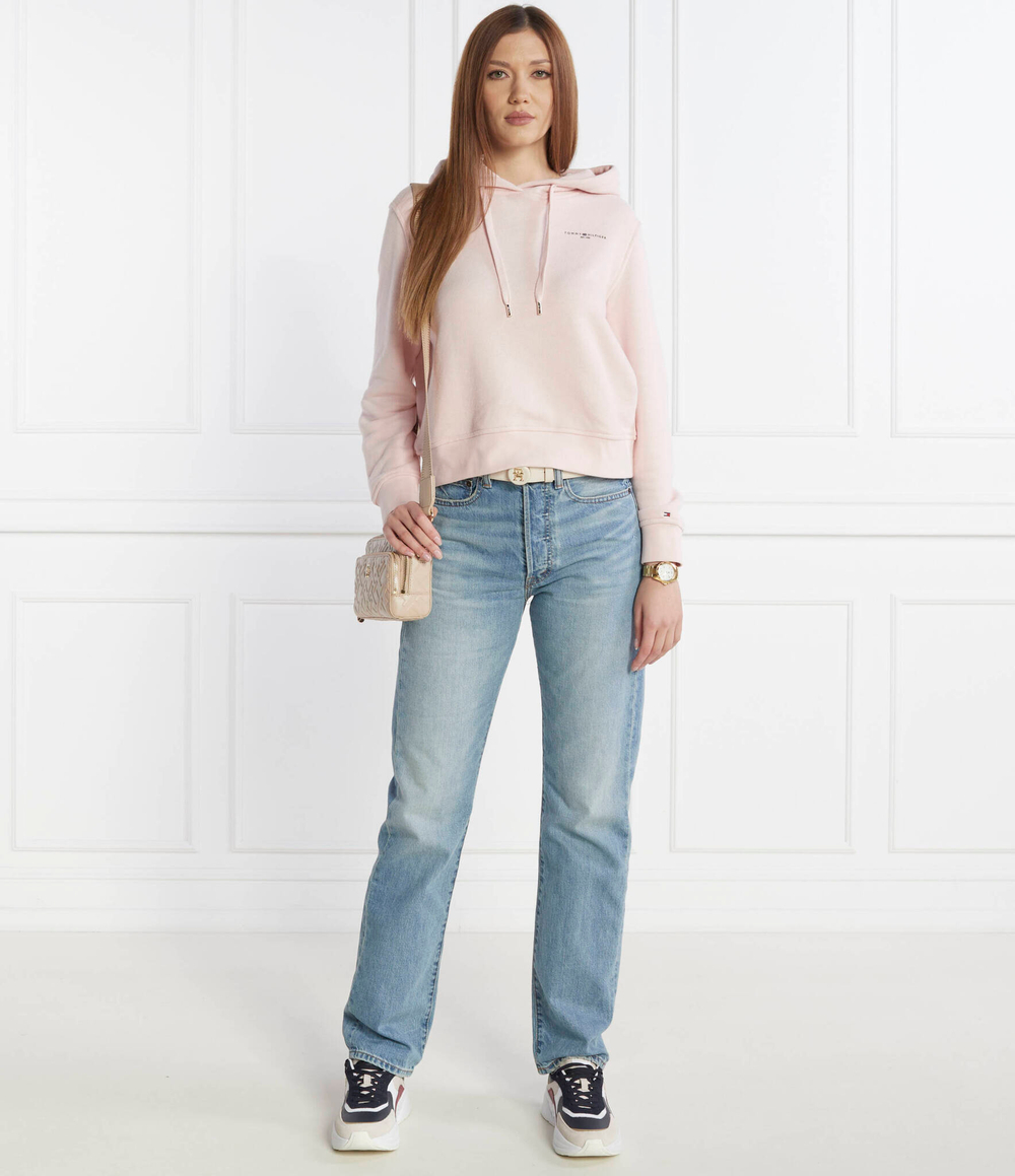 Худи MINI CORP LOGO Tommy Hilfiger - пудро-розовый(WW0WW40274)