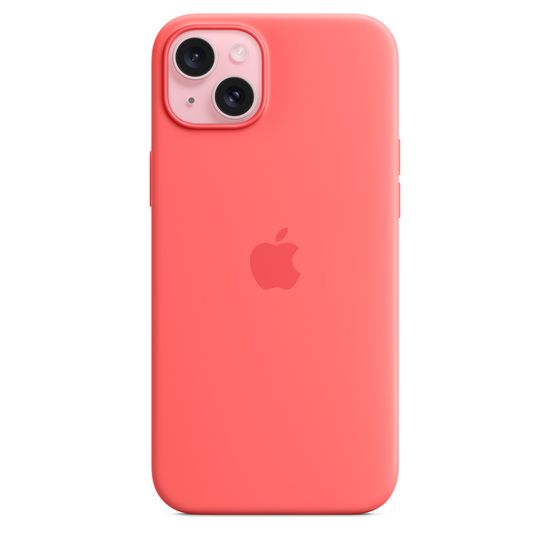 Силиконовый чехол Apple для iPhone 15 Plus MagSafe Розовый помело