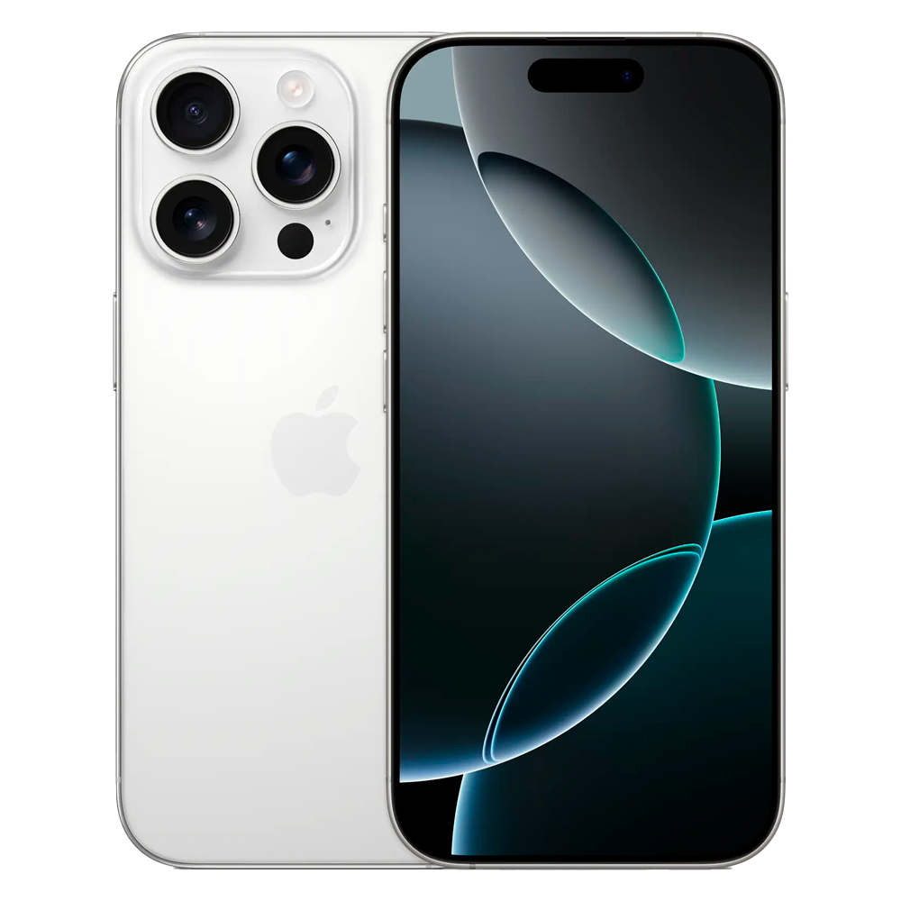 Смартфон Apple iPhone 16 Pro 1TB, Dual Sim, White Titanium (Титановый белый)