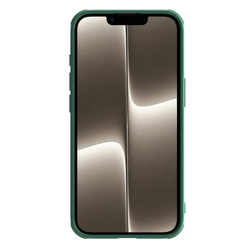 Чехол усиленный зеленого цвета (Dark Green) с защитной шторкой для камеры от Nillkin на iPhone 16e и iPhone 17e, серия CamShield Pro Case