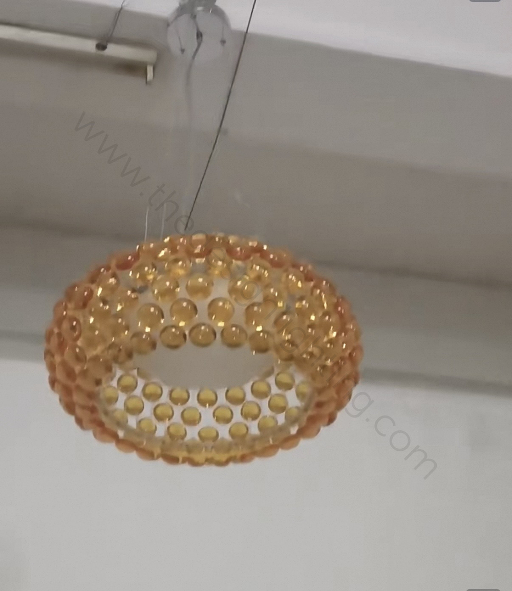 Pendant design lamp CABOCHE media by Foscarini (Amber)