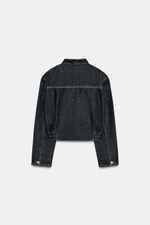 ДЖИНСОВЫЙ БОМБЕР TRF С ЗАПАХОМ — ZARA