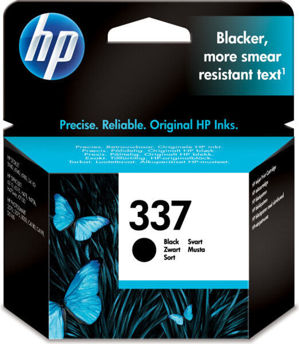 HP 337 Black Inkjet Print Cartridge Подлинный Черный 1 шт C9364EE#301
