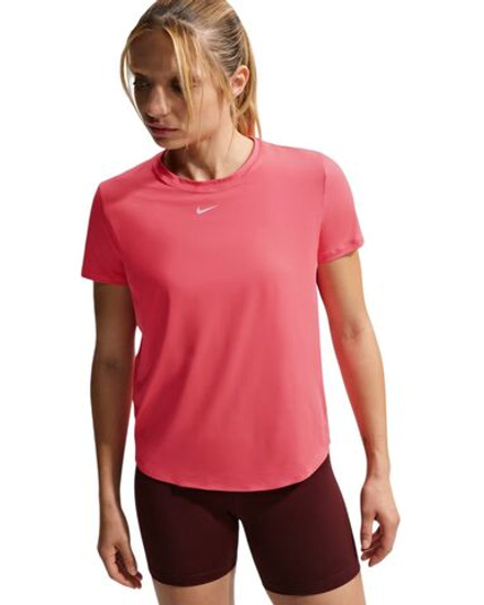 Женская теннисная футболка Nike Dri-Fit One Classic - sea coral/white