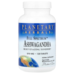 Planetary Herbals, Full Spectrum™, ашваганда, 120 таблеток
