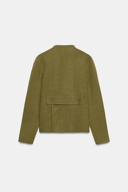 ZARA КАРДИГАН НА ЗАПÁХЕ, ПЫЛЬНЫЙ ХАКИ