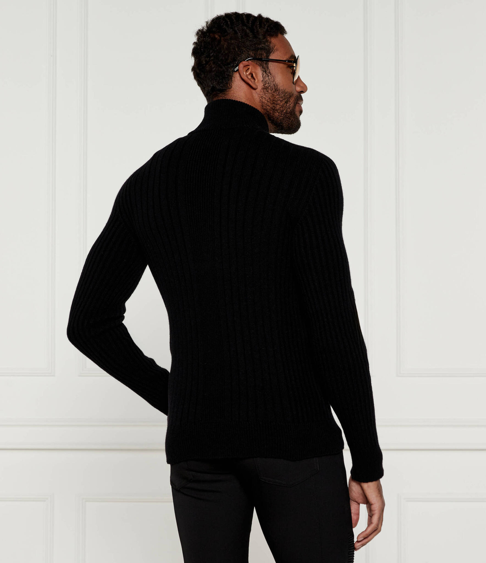 Кашемировый гольф Balmain - черный(DH0KF024 KH24)