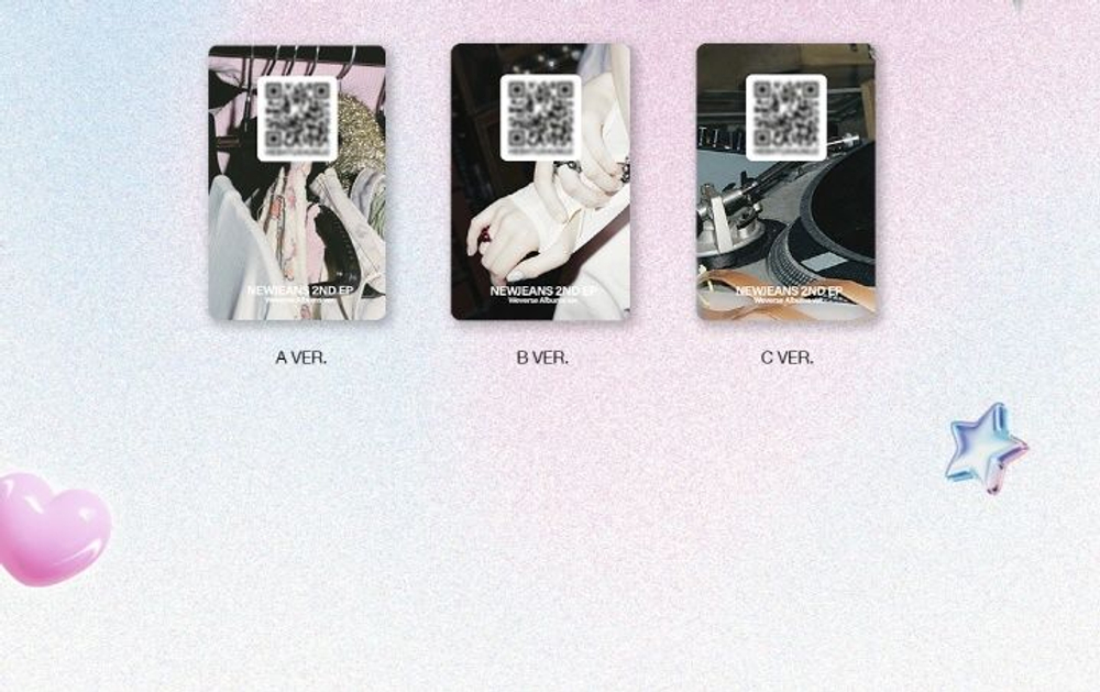 Альбом NEWJEANS - GET UP 2nd EP WVS Albums 3 Version SET