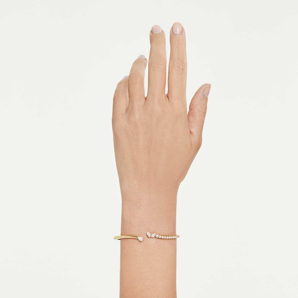 MESMERA:BANGLE OPEN WHI/GOS L