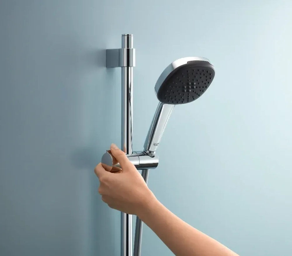 Душевой гарнитур GROHE Vitalio Comfort 110, 3 режима струи, штанга 900 мм, 8.4 л/мин, хром (26932001)