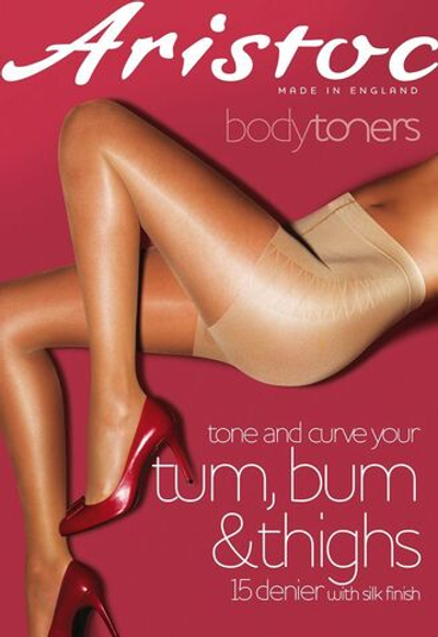 Колготки с утяжкой живота и бедер Bodytoners (Размер: S-M) (Цвет: телесный)