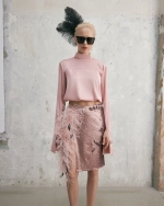Атласная рубашка Трик Розовая Trick Pink