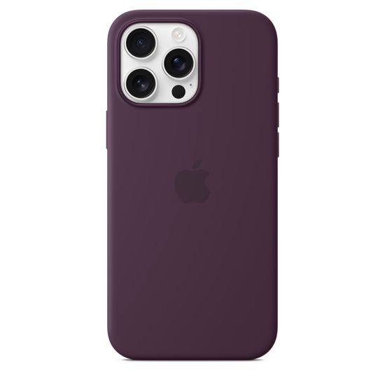 Силиконовый чехол Apple для iPhone 16 Pro с MagSafe сливовый
