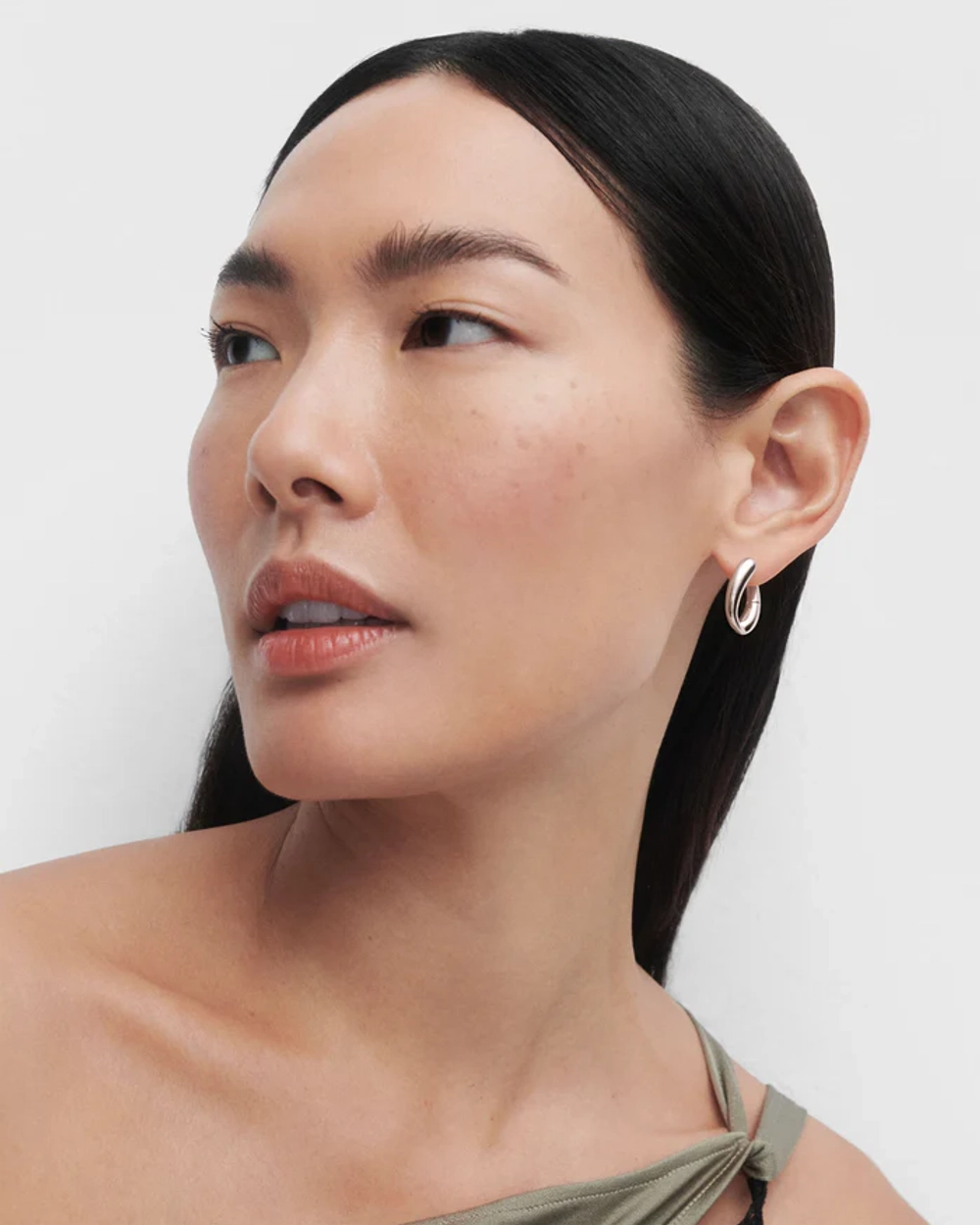 Серьги Helix Hoops Серебро 925 пробы покрытое родием