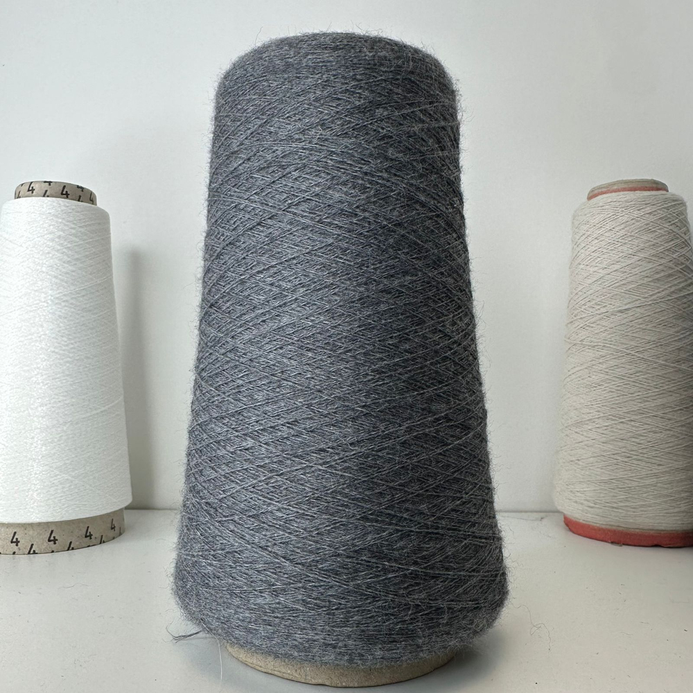 CASHWOOL - Zegna Baruffa; 100% меринос; 2400м/100 гр 2/48; col.421428 Sup. Mel PR; цвет: Серый меланж