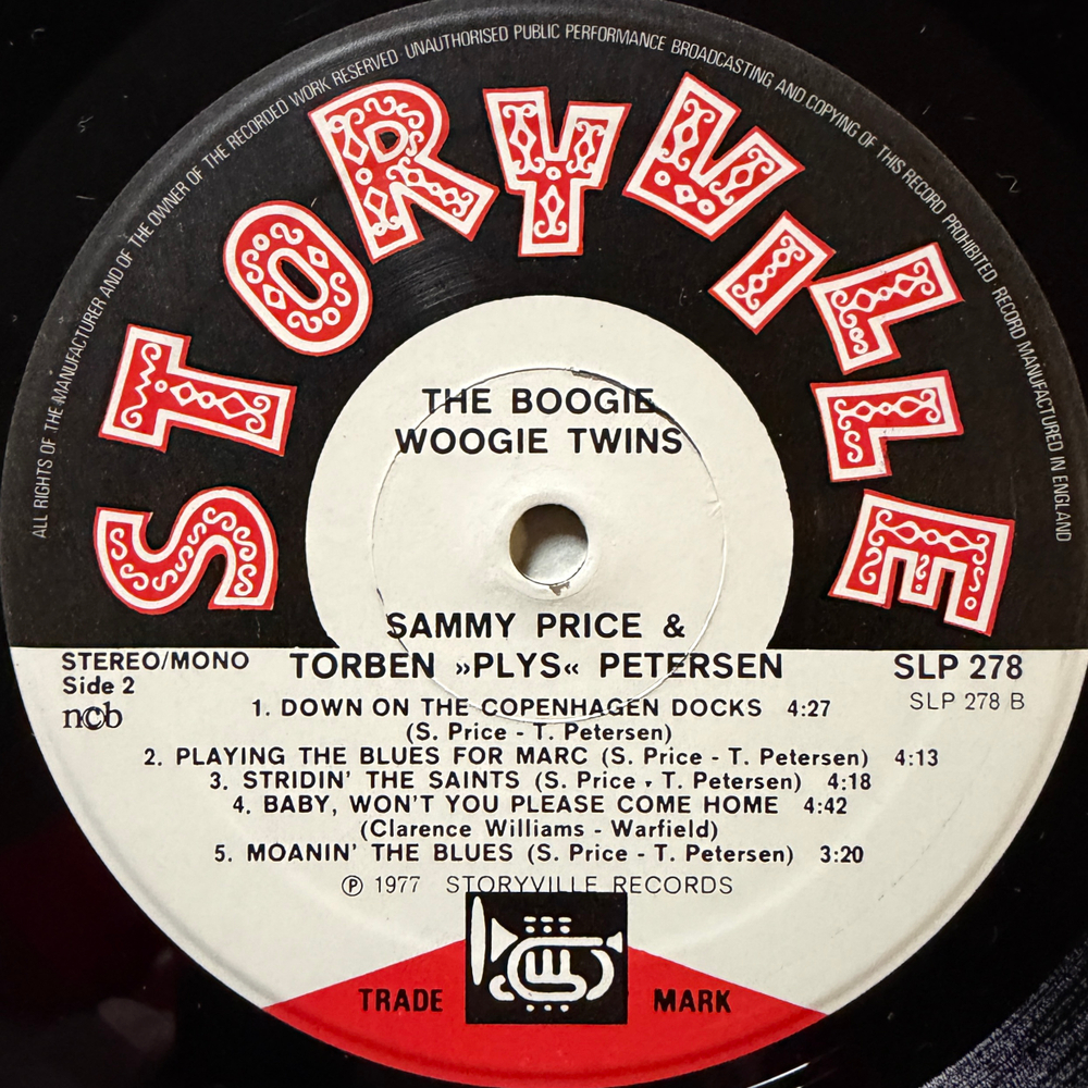 Sammy Price & Torben Petersen ‎– The Boogie Woogie Twins (Скандинавия 1977г.)