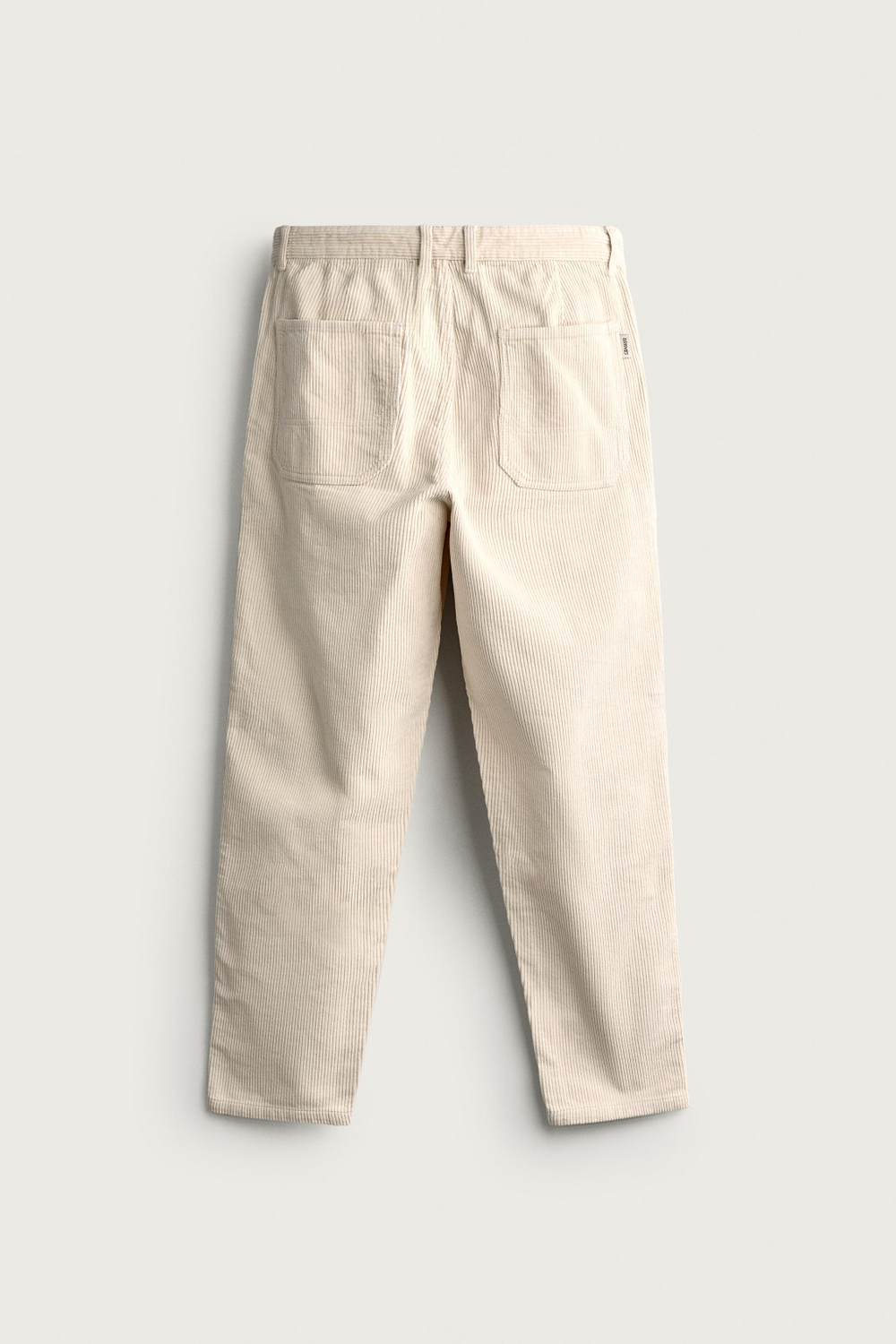 ВЕЛЬВЕТОВЫЕ БРЮКИ CARROT FIT С ЭФФЕКТОМ ПОТЕРТОСТИ — ZARA