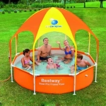 Бассейн каркасный Steel Pro UV Careful с навесом от 244*51 см Bestway (56432)