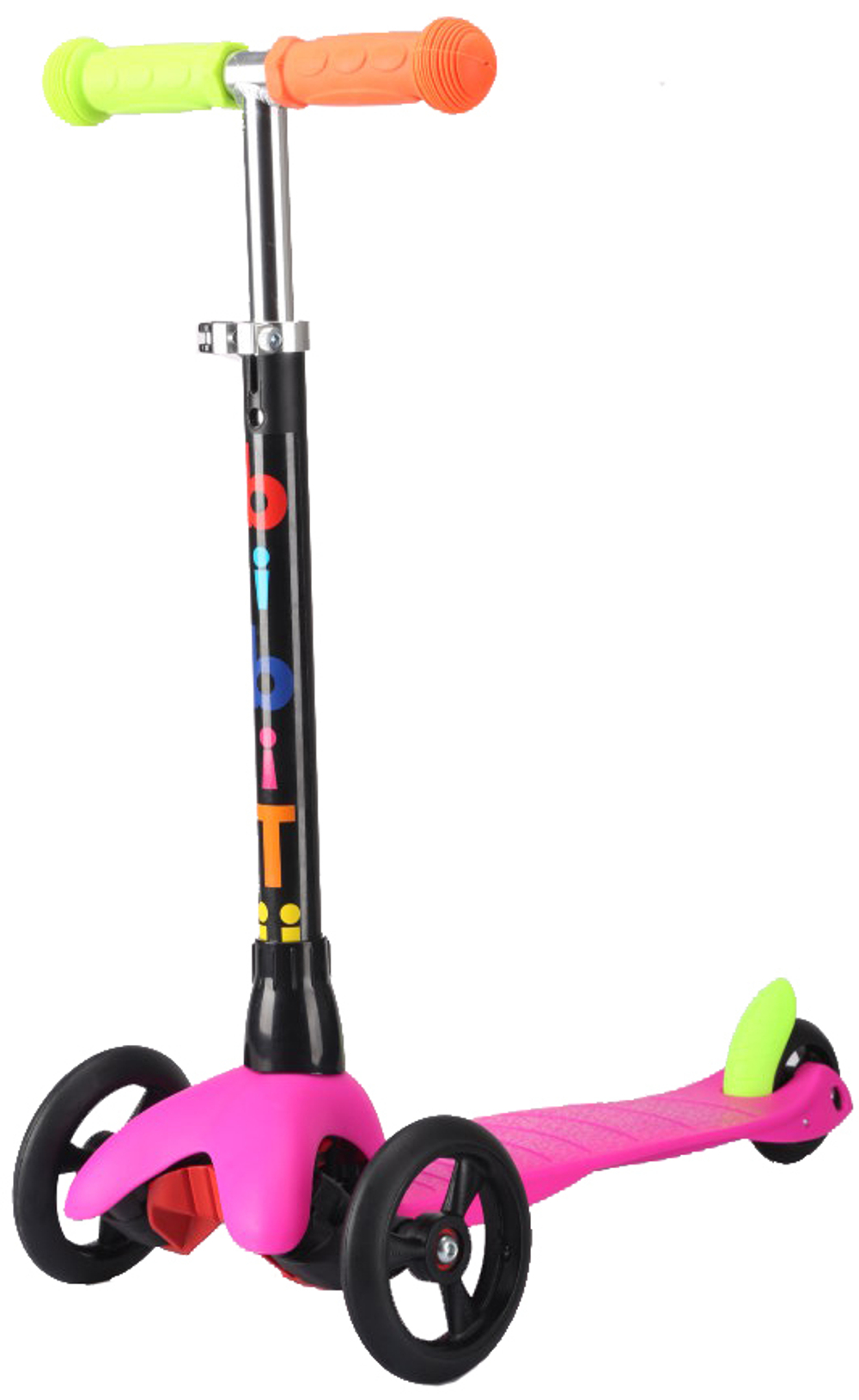 Cамокат 3-колесный BiBiTu LYNX Pink /Розовый