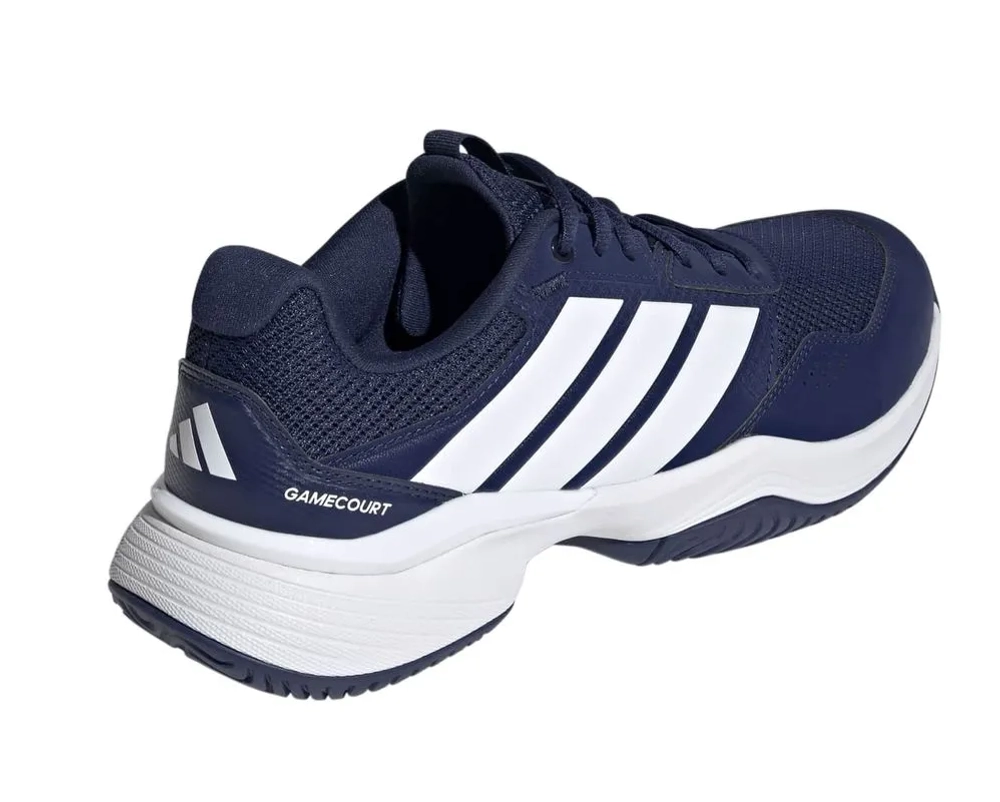 Теннисные кроссовки Adidas GameCourt 3 M Wide - dark blue/cloud white/core black