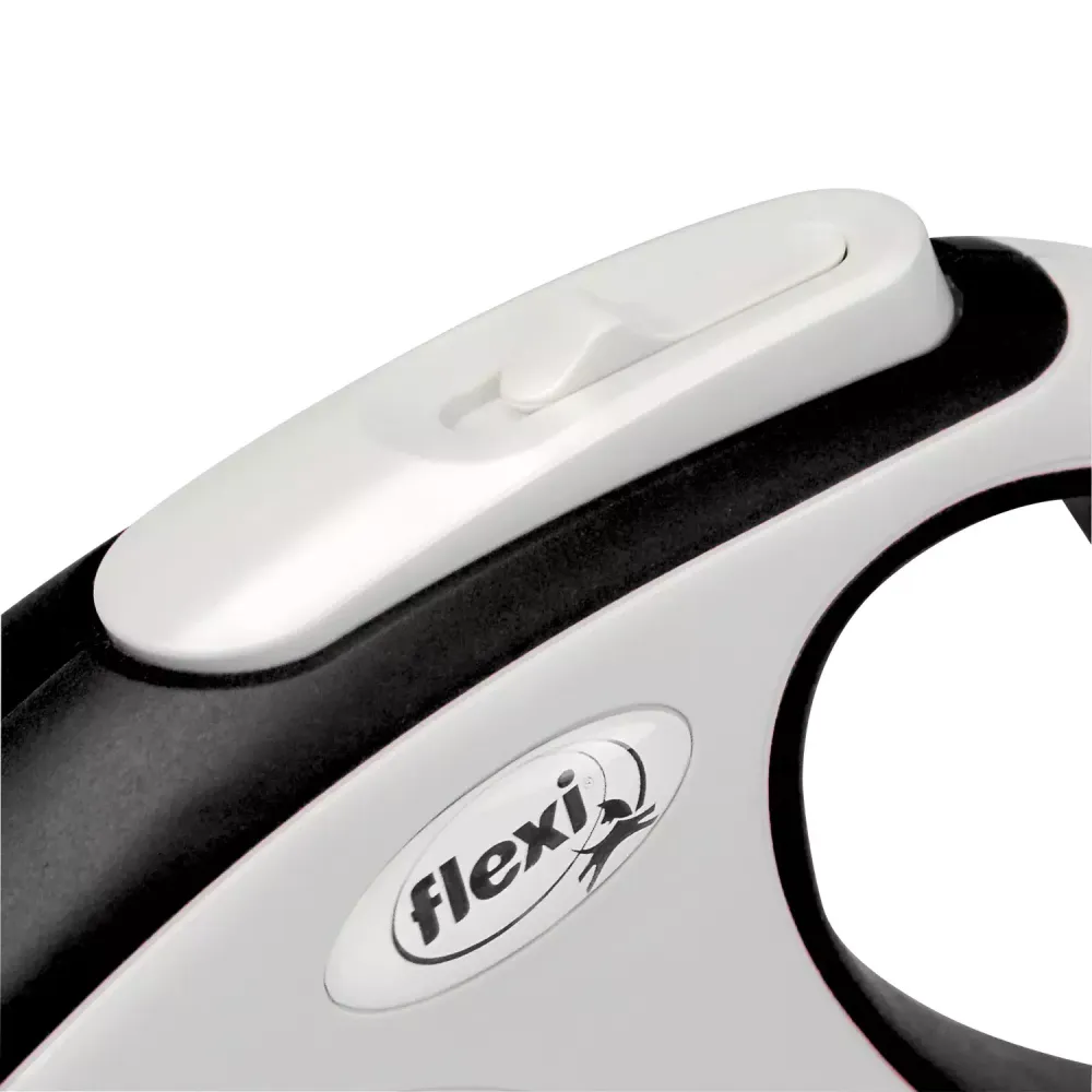 Рулетка flexi NEW LINE Comfort L (до 60 кг) лента 5 м серый/черный