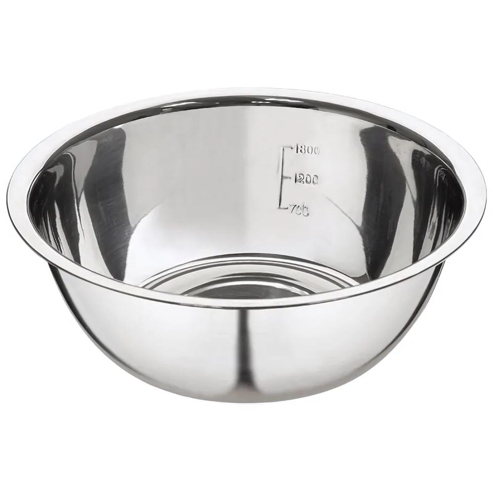 Миска Bowl-Roll-24, объем 2500 мл, из нерж стали, зеркальная полировка, диа 24 см