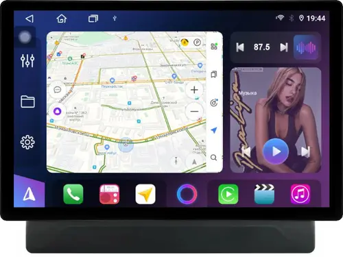 Магнитола для Mitsubishi Delica D5 2019+ - FarCar GX877 монитор 13" 2K QLED на Android 14, S500+TS20, Быстрейшая, CarPlay, 4G SIM-слот