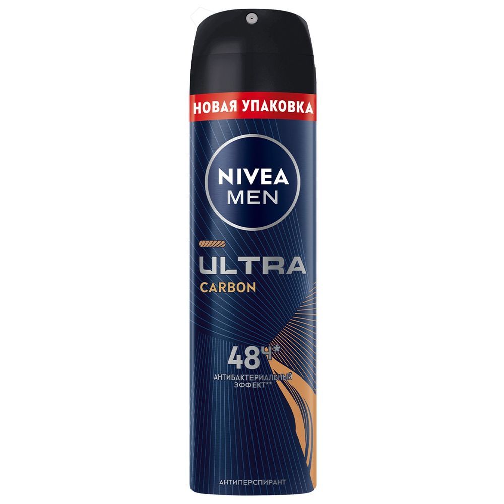 Антиперспирант спрей Nivea Men Ultra Carbon 150мл