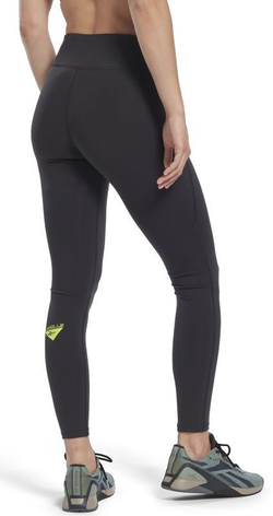 Leginsy Reebok Les Mills Lux Vector Graphic Leggins - черный