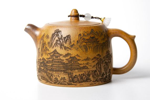 Czajnik „Góra i studnia”, glina isin, 230 ml.