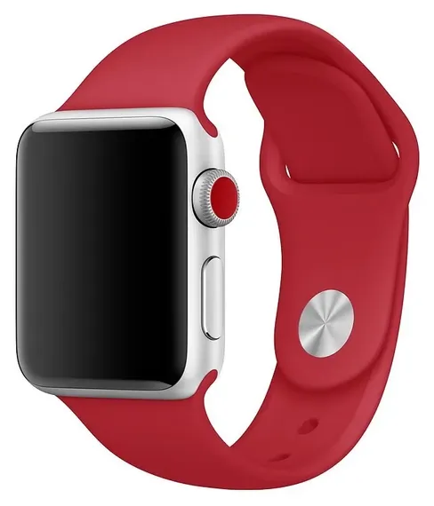 Ремешок Gurdini Спортивный для Apple Watch 38 / 40 mm Красный