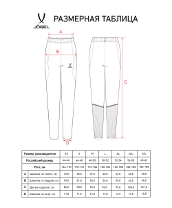 Брюки тренировочные без карманов JÖGEL PREMIER PerFormDRY Training Pants, темно-синий