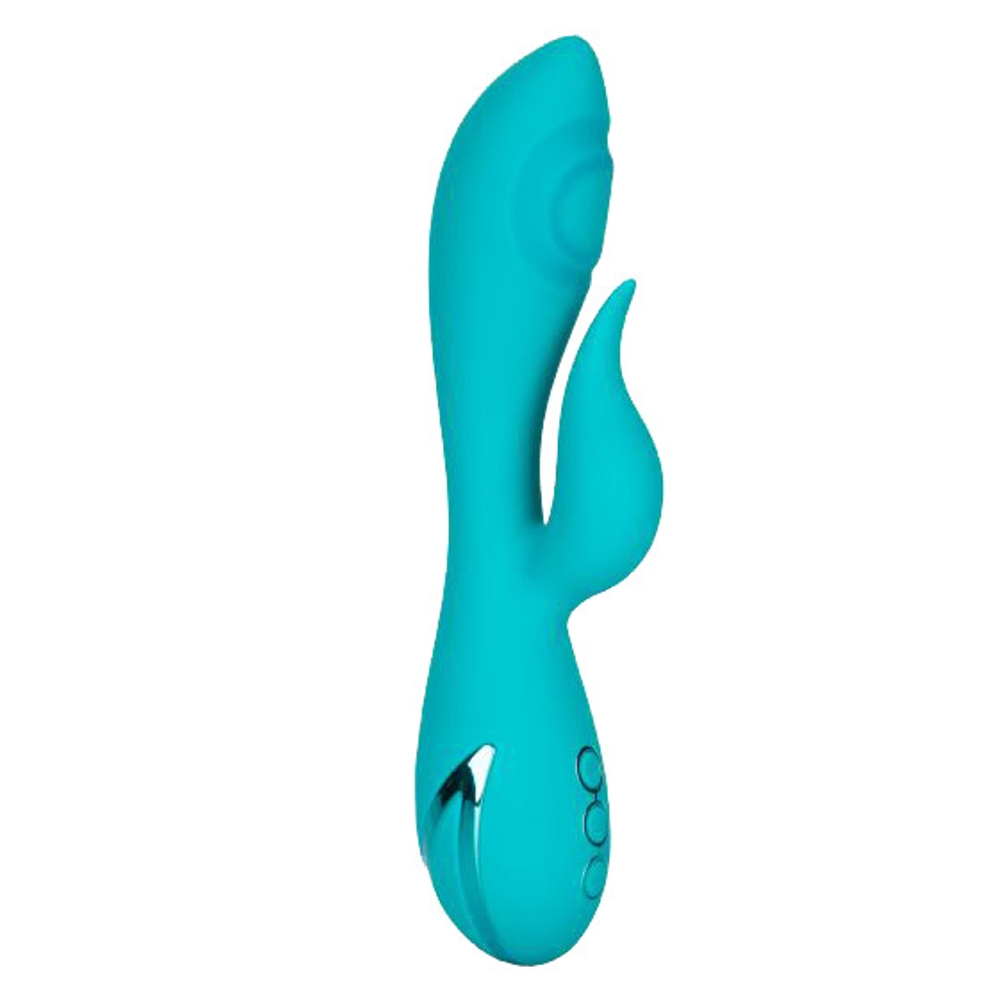 Бирюзовый вибратор с пульсирующим воздействием California Exotic Novelties Santa Monica Starlet SE-4350-40-3