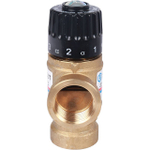 Клапан термостатический смесительный STOUT - 3/4" (ВР, 20-43°C, Kvs 1.6, L-образное смешивание)