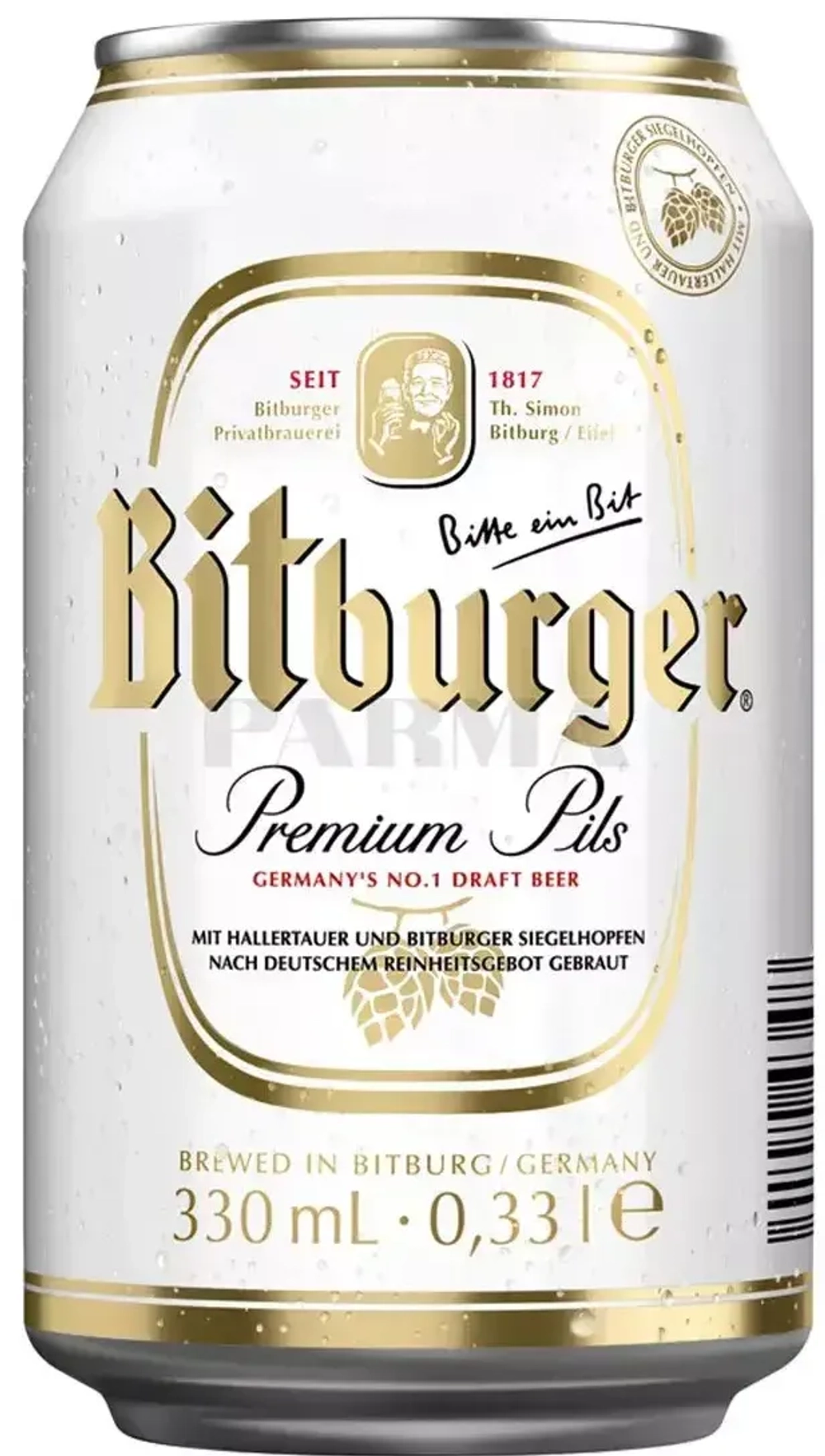 Пиво Bitburger Premium Pils 0,33 л. in can