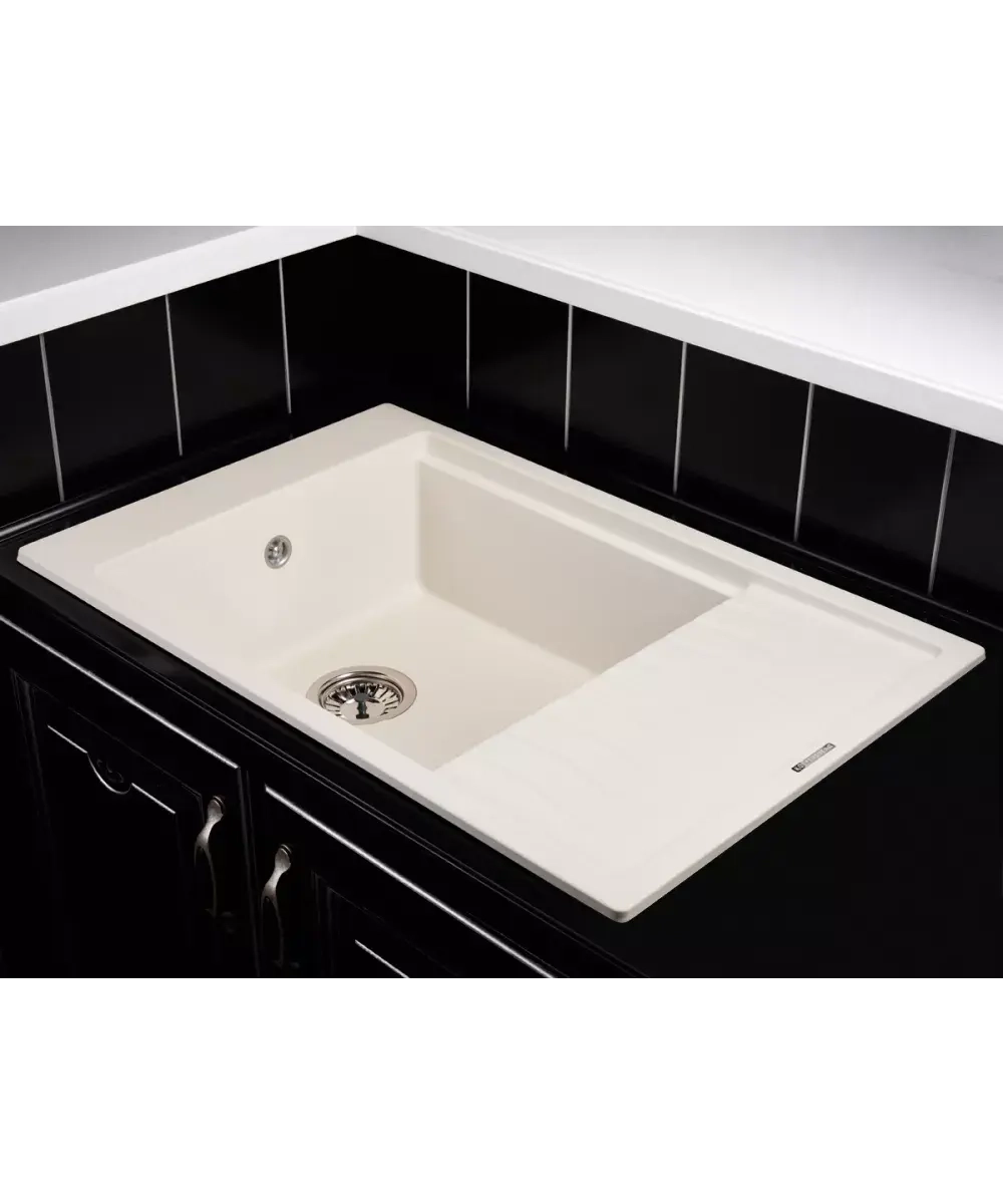 Кухонная мойка Kuppersberg MILA 1B1D WHITE ALABASTER фото 2