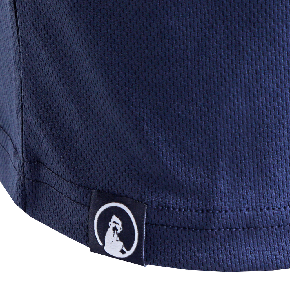 Мужское теннисное поло Quiet Please Ocean Block Stripe Tournament Polo Men - Blue