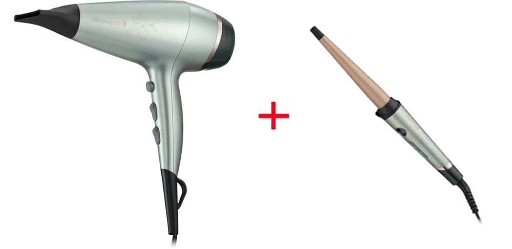 Фен Remington AC5860 зеленый + Плойка конусная CI5860 зеленый