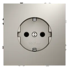 Розетка с заземлением Voltum S70 Кашемир VLS040103