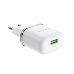 Зарядное устройство Borofone BA36A 18W QC3.0 3A USB + кабель microUSB Black